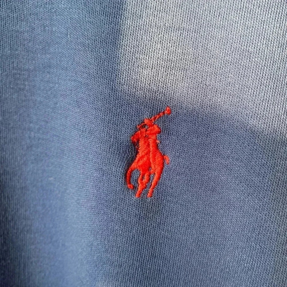 Polo Ralph Lauren Men’s Medium Blue Short Sleeve Collared Shirt - Picture 4 of 10